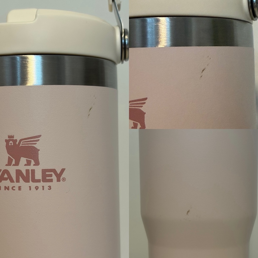 Stanley Pink Blush Insulated Tumbler Flip Straw with Handle 30oz - Picture 5 of 11